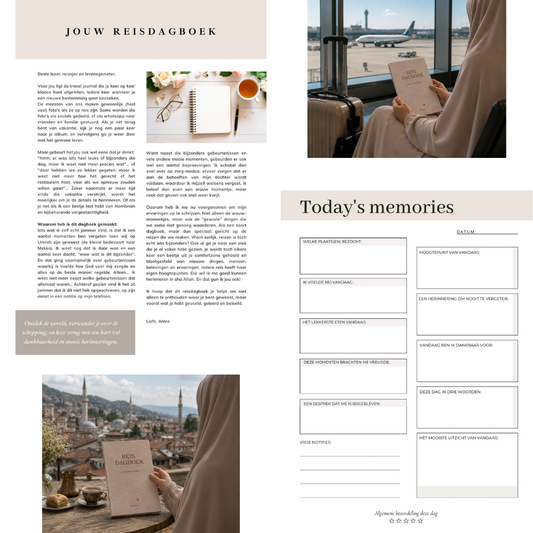 Reisdagboek PDF - je mooiste herinnering op papier