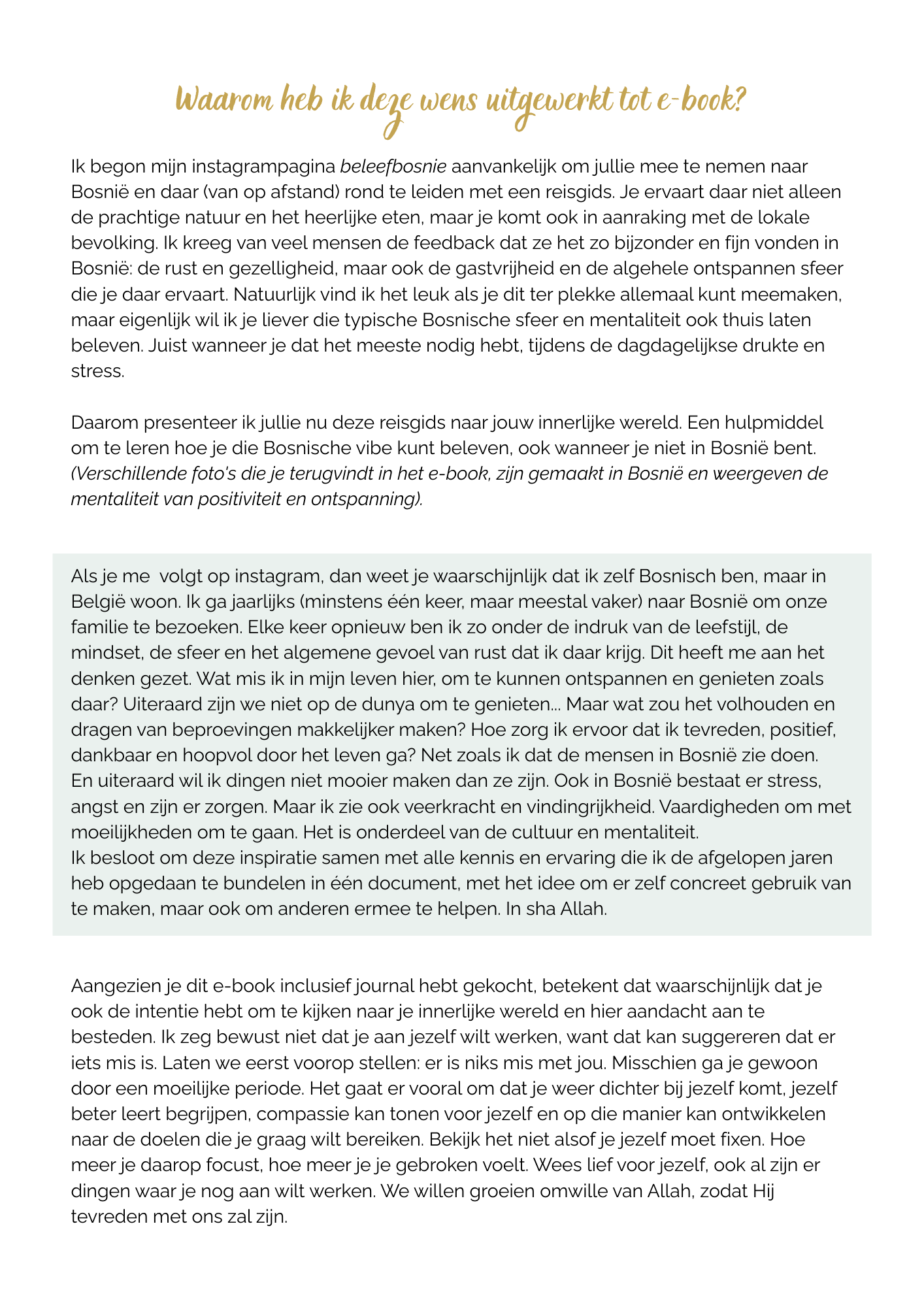 E-book & Journal - (mentaal) welzijn voor moslims