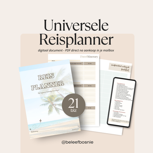 Reisplanner PDF - de voorbereiding voor een zorgeloze vakantie
