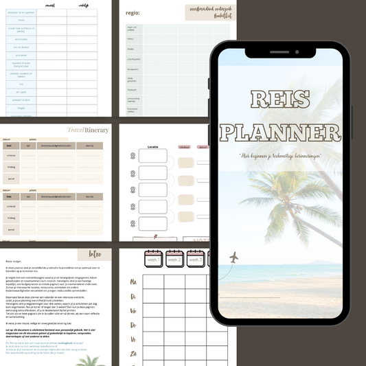 Reisplanner PDF - de voorbereiding voor een zorgeloze vakantie